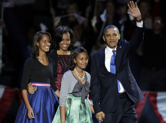 Barack Obama, Michelle Obama, Malia, Sasha Barack Obama, Michelle Obama, Malia, Sasha